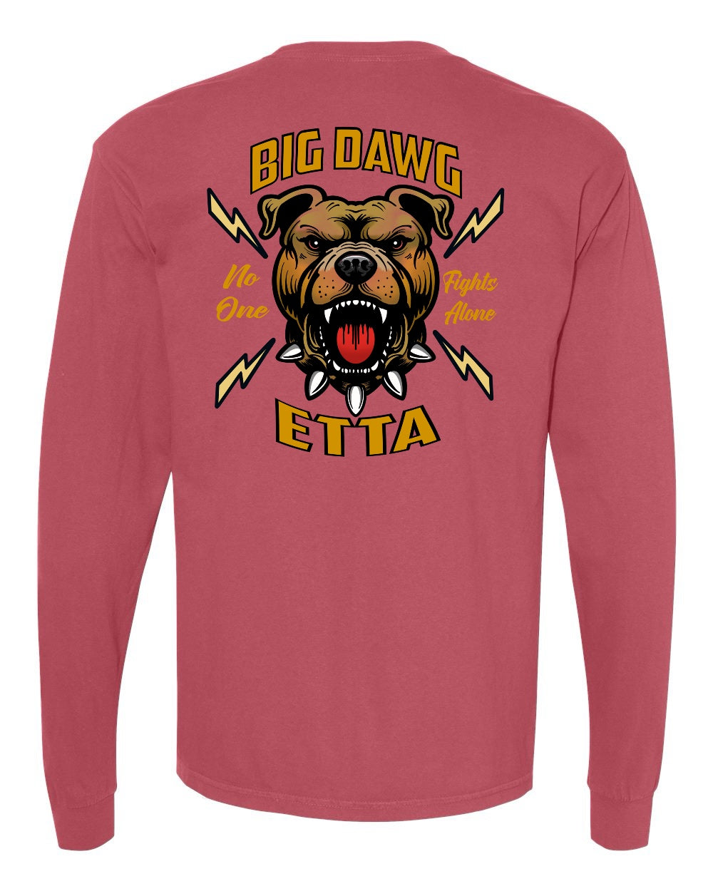 Fight Like A Big Dawg Adult Long Sleeve