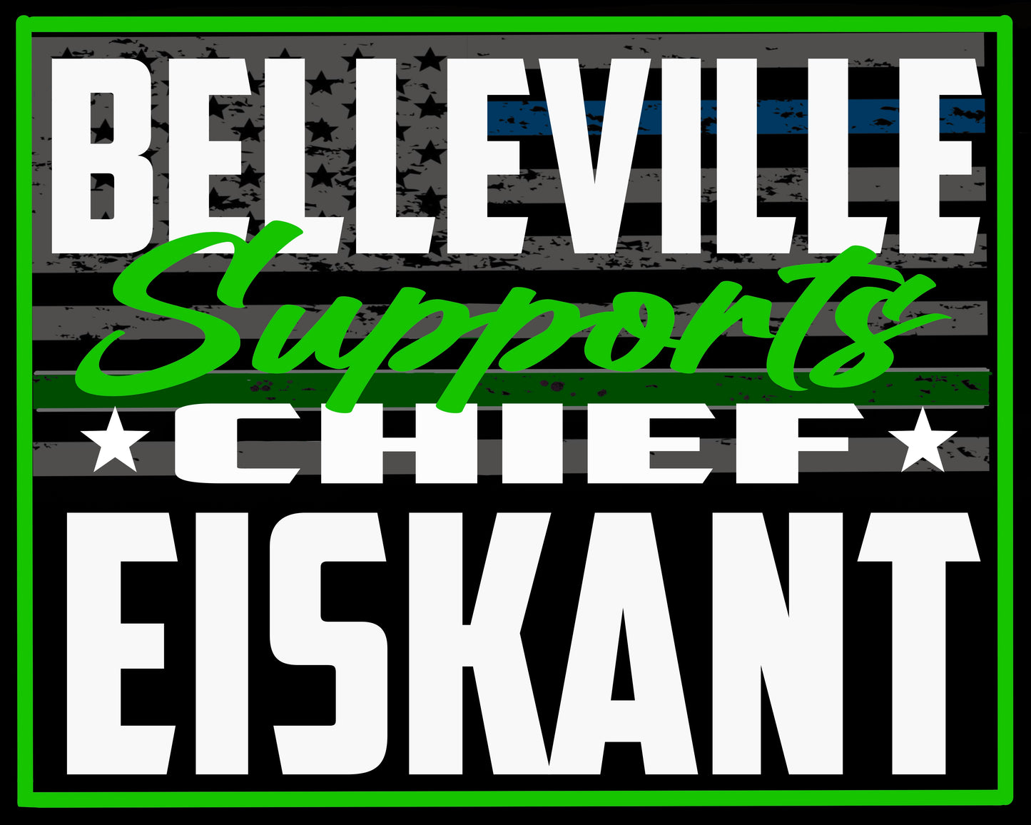 Belleville Supports Sticker- Copper Fire