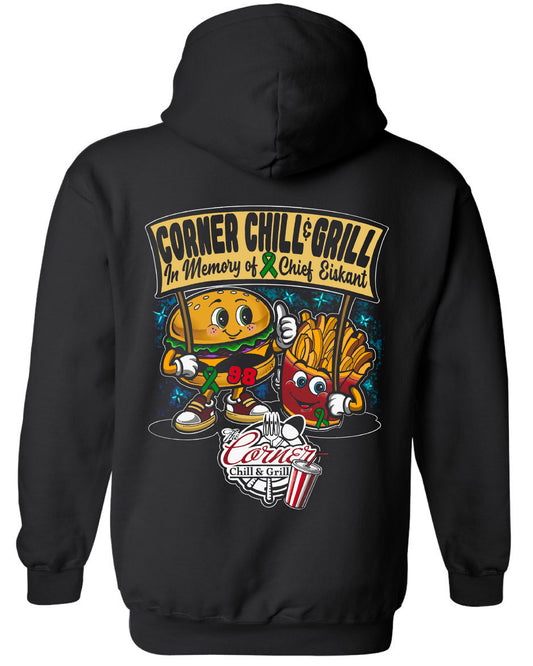 Hooded Sweatshirt- The Corner Chill & Grill