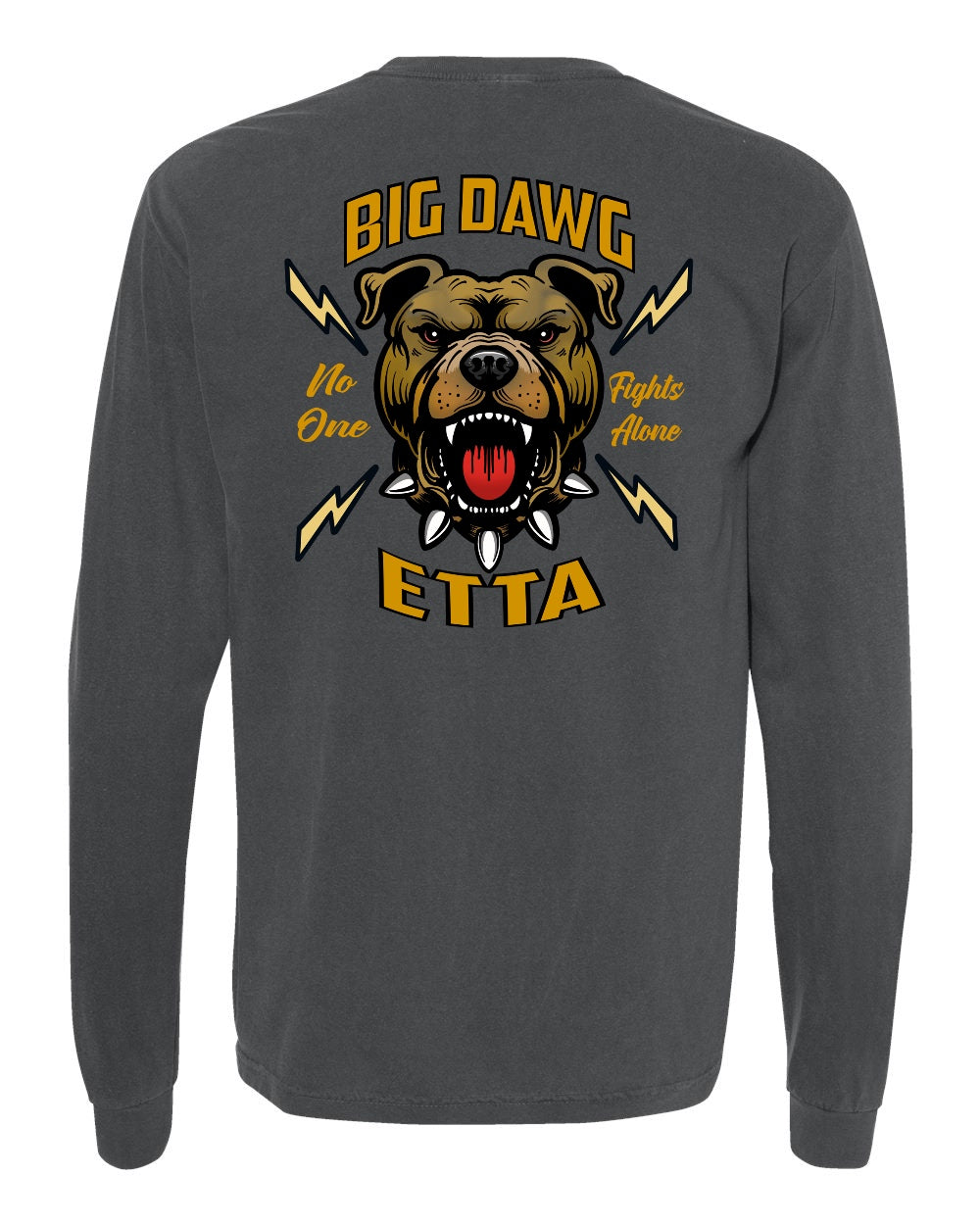 Fight Like A Big Dawg Adult Long Sleeve