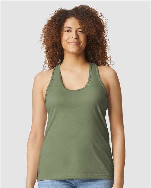 Softstyle® Women’s CVC Racerback Tank Top- 64220LCVC