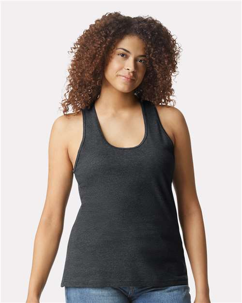 Softstyle® Women’s CVC Racerback Tank Top- 64220LCVC