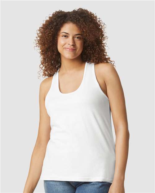 Softstyle® Women’s CVC Racerback Tank Top- 64220LCVC