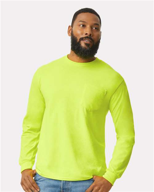 Ultra Cotton® Long Sleeve Pocket T-Shirt- 2410