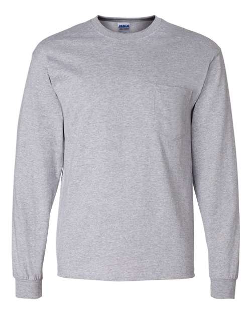 Ultra Cotton® Long Sleeve Pocket T-Shirt- 2410