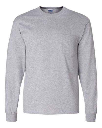 Ultra Cotton® Long Sleeve Pocket T-Shirt- 2410