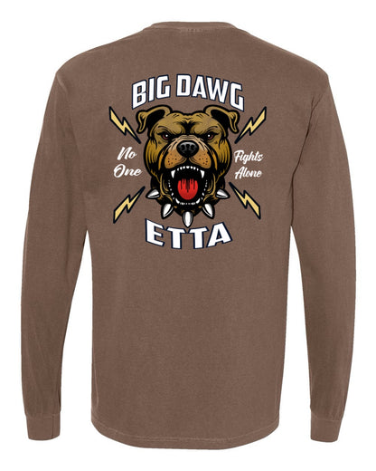 Fight Like A Big Dawg Adult Long Sleeve