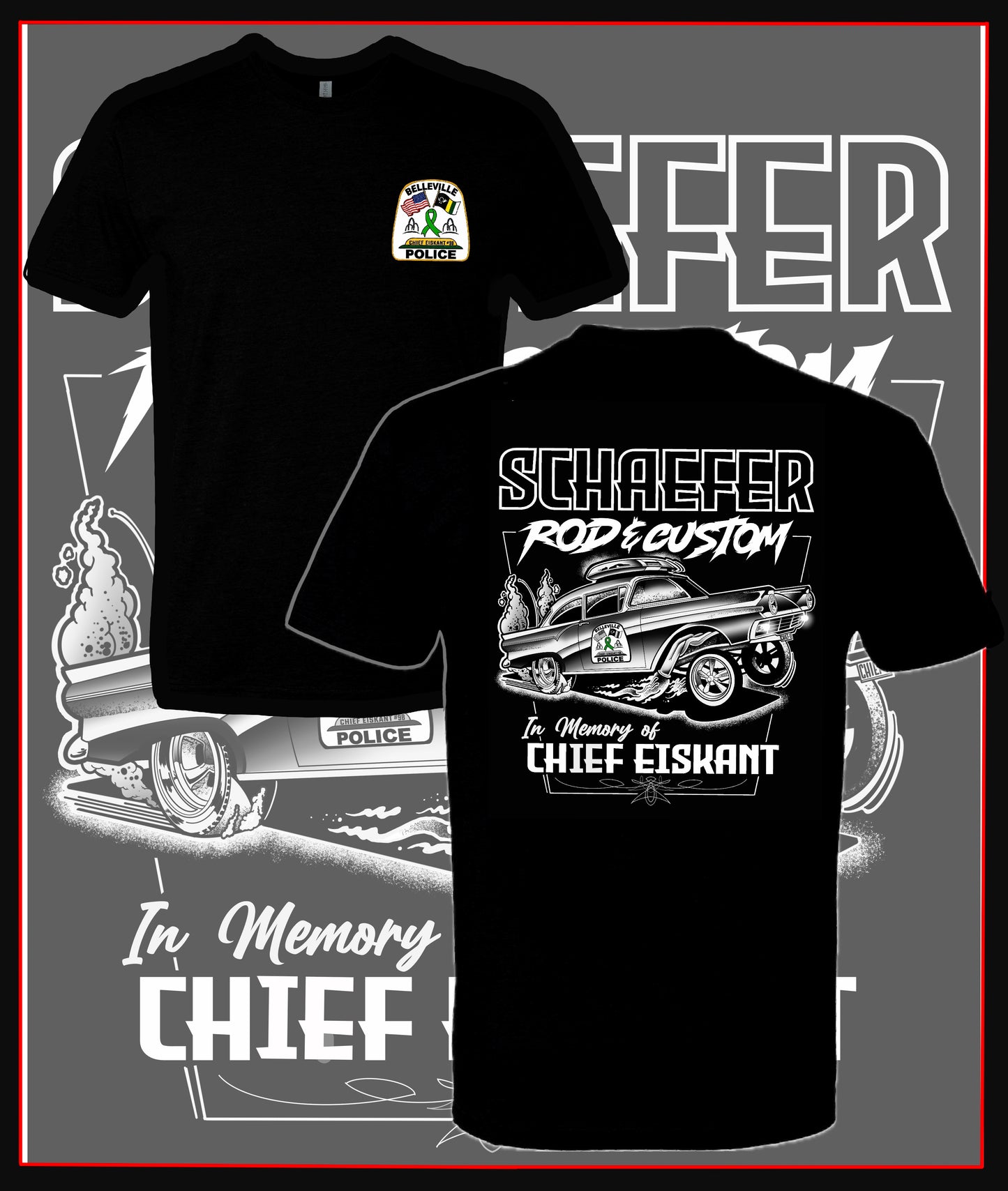 Adult Unisex T-Shirt- Schaefer Rod & Custom