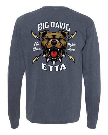 Fight Like A Big Dawg Adult Long Sleeve