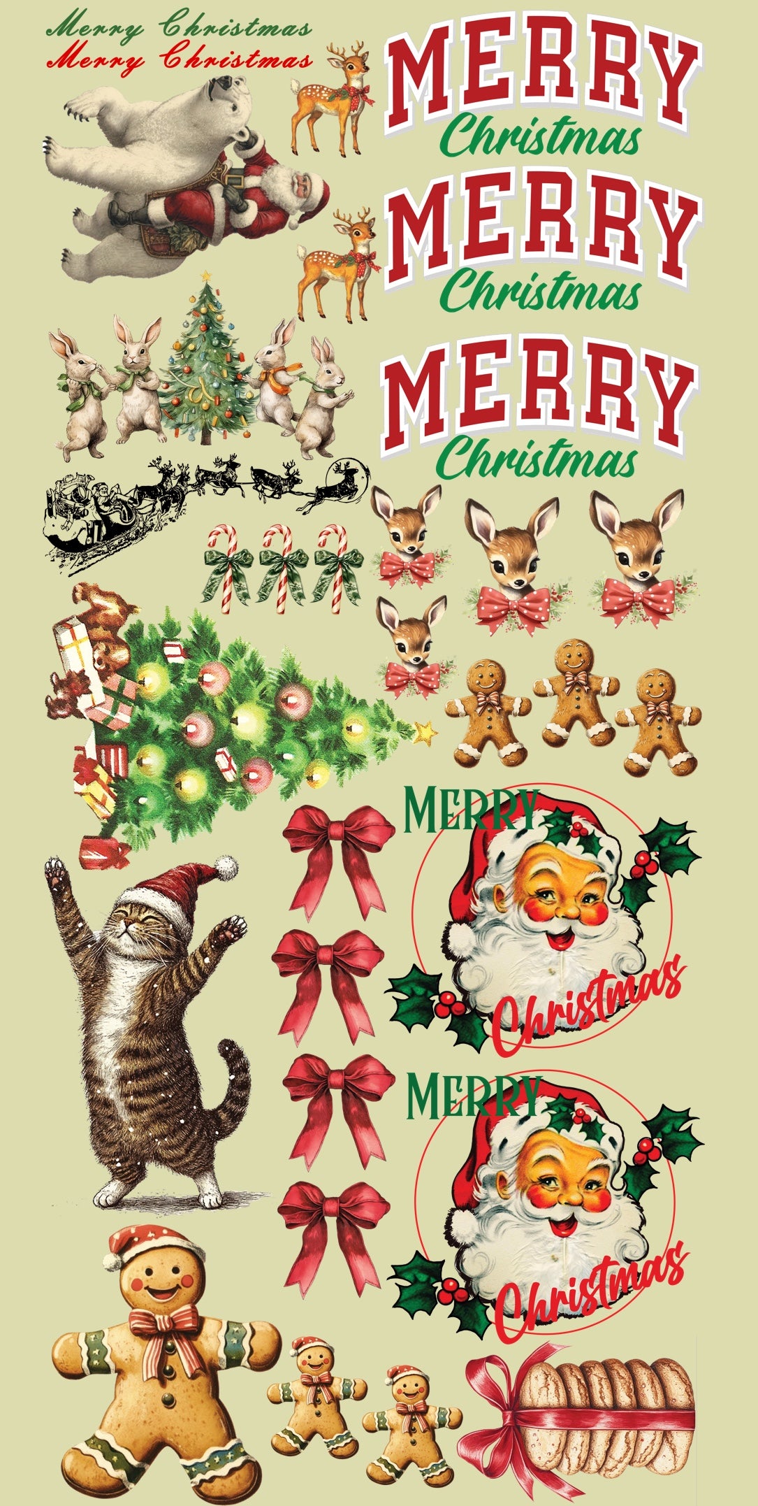 Christmas Vintage Sheet