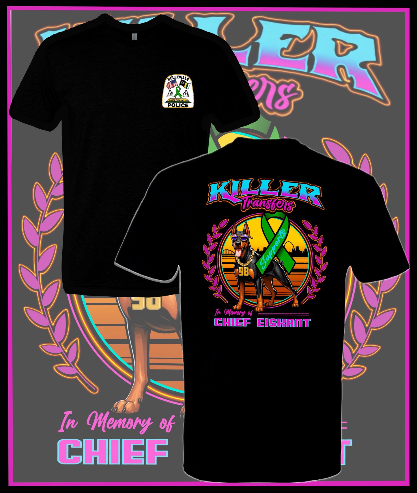 Adult Unisex T-Shirt- Killer Transfers
