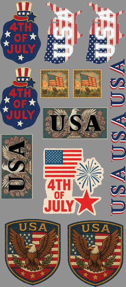 4th of July USA! Gang Sheet