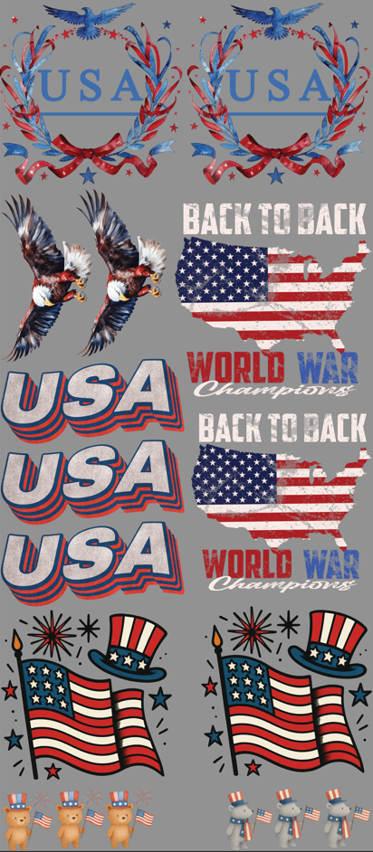 4th of July Gang Sheet