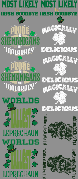 St. Patty's Day Gang Sheet