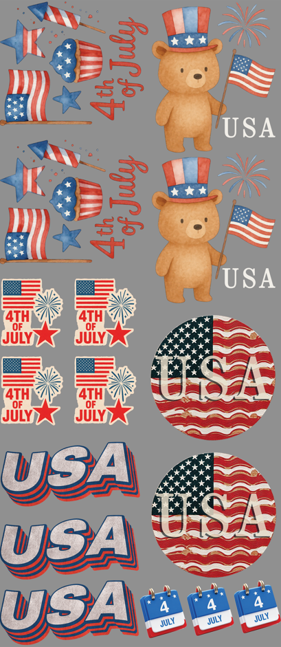 4th of July Cozy Gang Sheet