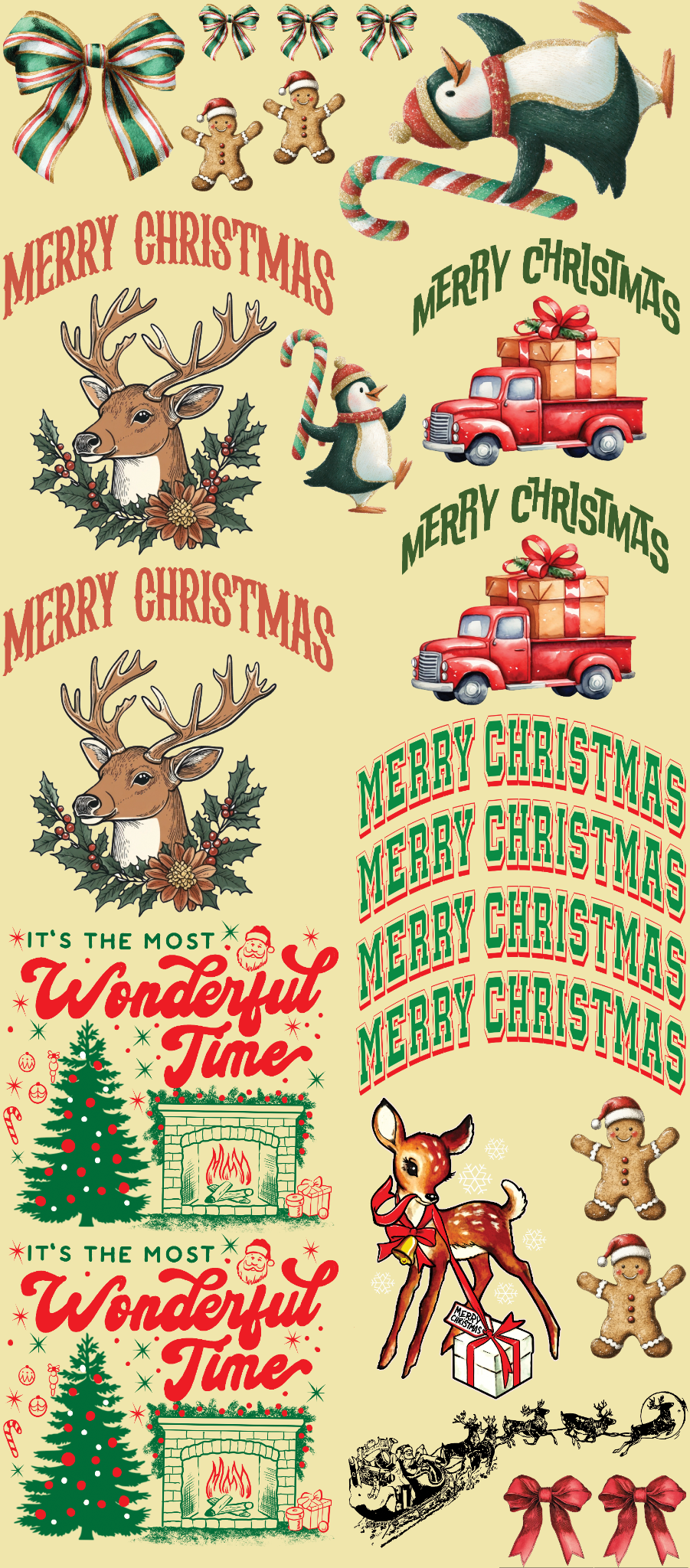 Christmas Retro Holiday Mix Sheet