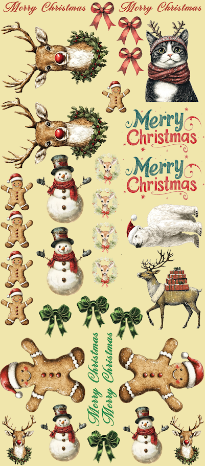 Christmas Critters Sheet